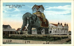 Elephant Hotel, Margate City, An Old Land Mark Postcard