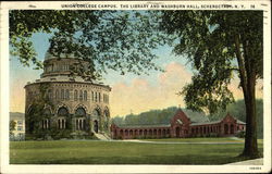 Union College Campus, The Library and Washburn Hall Postcard