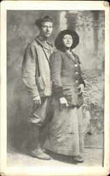 Hubert G. A. Hassler and His Wife Honeymoon Postcard Postcard Postcard