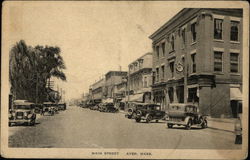 Main Street View Ayer, MA Postcard Postcard Postcard