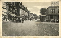 Main Street, Looking East Ayer, MA Postcard Postcard Postcard