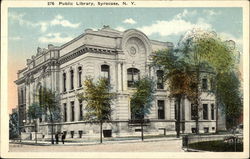 Street View of Public Library Syracuse, NY Postcard Postcard Postcard