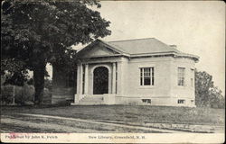 New Library Greenfield, NH Postcard Postcard Postcard