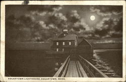 Edgartown Lighthouse Massachusetts Postcard Postcard Postcard