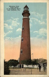 Mosquito Inlet Light House on the Halifax River Postcard