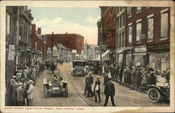 Bank Street from State Street New London, CT Postcard Postcard Postcard