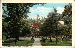 Band Stand, Seaside Park Bridgeport, CT Postcard Postcard Postcard