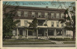 Street View of Quincy House Enosburg Falls, VT Postcard Postcard Postcard