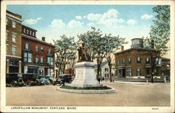 Longfellow Monument Postcard