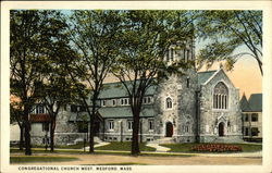 Congregational Church West Medford, MA Postcard Postcard Postcard