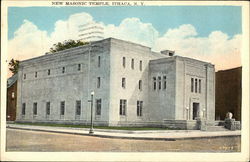 New Masonic Temple Postcard