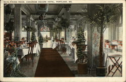 Congress Square Hotel - Main Dining Room Portland, ME Postcard Postcard Postcard