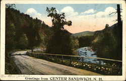 Greetings from Center Sandwich, N. H. New Hampshire Postcard Postcard Postcard