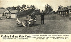 Clarke's Red and White Cabins, 7902 Niagara Falls Boulevard New York Postcard Postcard Postcard