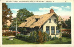 Thatched Cottage, Grounds of Chauncey Olcott Postcard