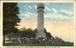 Dixie Sight Seeing Tours at Wilder's Tower, Chickamauga Park Postcard