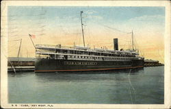 S. S. "Cuba", Key West, Fla. Postcard