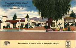 Travelers Motor Court Santa Barbara, CA Postcard Postcard Postcard