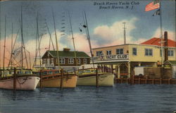 Beach Haven Yacht Club New Jersey Postcard Postcard Postcard