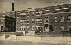 Street View of Junior High School Berlin, NH Postcard Postcard Postcard