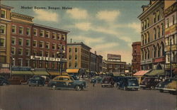 Market Square View Bangor, ME Postcard Postcard Postcard