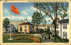 Model Homes in the Town of Tomorrow 1939 NY World's Fair Postcard Postcard Postcard