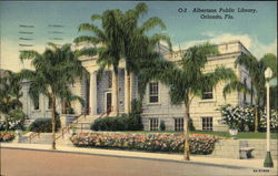 Albertson Public Library Postcard