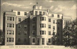 Campus View of Evans Hall, Simmons College Boston, MA Postcard Postcard Postcard