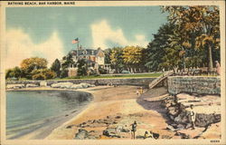 Scenic Bathing Beach Postcard