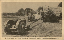 The Model "U" Tractor is a Favorite with Farmers Everywhere Farming Postcard Postcard Postcard