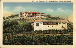 Ann Harding's Hilltop Home Postcard