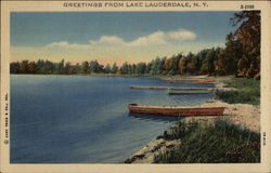 Greetings from Lake Lauderdale, NY Cambridge, NY Postcard Postcard Postcard