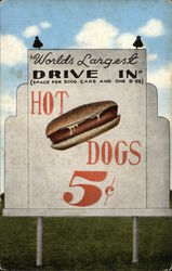 World's Largest Drive In Postcard