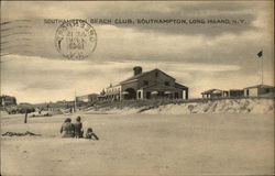 Southampton Beach Club, Long Island New York Postcard Postcard Postcard