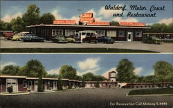 Waldorf Motor Court and Restaurant Postcard