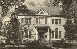 Simsbury Free Library Postcard