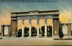 Walter Camp Gate at Yale Field, Looking Toward Yale Bowl New Haven, CT Postcard Postcard Postcard