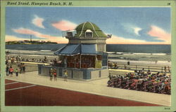 Band Stand Hampton Beach, NH Postcard Postcard Postcard