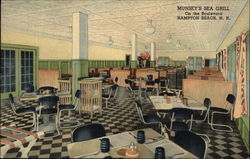 Munsey's Sea Grill, On the Boulevard Hampton Beach, NH Postcard Postcard Postcard