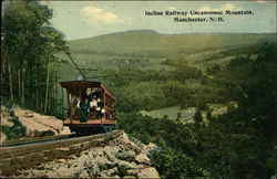 Incline Railway Uncanoonuc Mountain Postcard