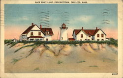 Race Point Light on Cape Cod Postcard