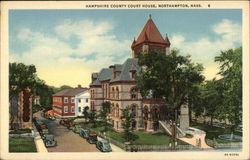 Bird's Eye View of Hampshire County Court House Postcard