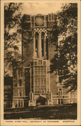 University of Tennessee - Tower, Ayres Hall Postcard