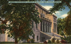 Memorial Union Building, University of Wisconsin Campus Postcard