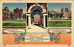 University of Pennsylvania - Quadrangle and Triangle Dormitories Philadelphia, PA Postcard Postcard Postcard