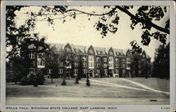 Wells Hall, Michigan State College East Lansing, MI Postcard Postcard Postcard