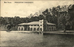 Boat House, Princeton University Postcard