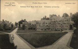 Princeton University - Campus from Blair Hall Arch Postcard