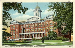 Illinois State Normal University - Original Main Building Postcard Postcard Postcard