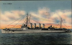 U.S.S. Ramsay Postcard